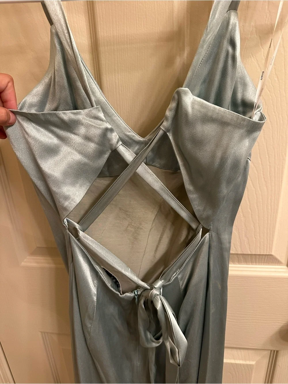 Elliatt Silky Sage Green Slip Dress